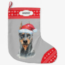 Search for doberman christmas stockings Dogs