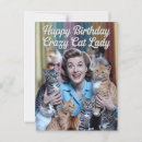 Search for cat lady birthday postcards Funny