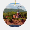 Search for lake superior christmas tree decorations Lighthouse