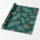 Search for winter woodland wrapping paper Red