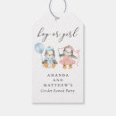 Search for gender reveal gift tags Watercolor