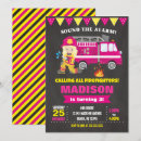 Search for girl firefighter birthday invitations For kids
