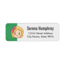 Search for blonde girl return address labels Cute