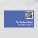 Search for fence business cards Qr code