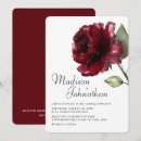 Search for deep red wedding invitations Rose