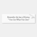 Search for karma bumper stickers Quote