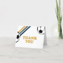 Search for soccer thank you cards Blue