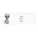 Search for space alien return address labels Extraterrestrial