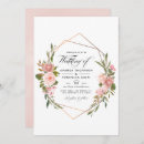 Search for rose gold geometric wedding invitations Pink