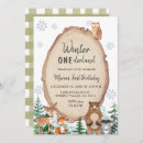 Search for rustic winter onederland invitations Forest