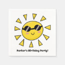 Search for happy birthday napkins Sunshine