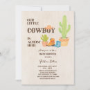 Search for cowboy boots baby shower invitations Cactus