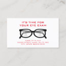 Search for eye doctor appointment cards Optometrist