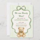 Search for green teddy bear invitations Baby