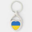 Search for heart shaped flag key rings Ukraine