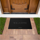 Search for numbers doormats Black and white