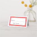 Search for christmas wedding place cards Red