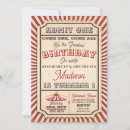 Search for vintage circus party invitations Retro