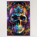 Search for vintage tattoo puzzles Skull
