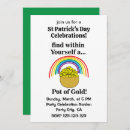 Search for pot of gold invitations St patricks day