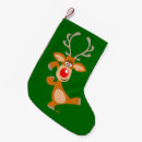 Search for cartoon reindeer christmas stockings Cute