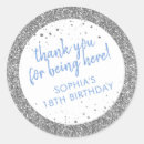 Search for brushed silver stickers Blue