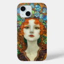 Search for beautiful woman portrait iphone cases Blue