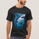Search for swimming with sharks tshirts Great white shark