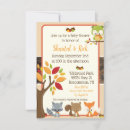 Search for woodland creatures invitations Fall