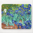 Search for blue flower mouse mats Irises