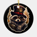 Search for racoon christmas tree decorations Santa