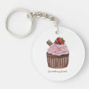 Search for cute strawberry key rings Cupcake