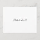 Search for plain white rsvp cards Simple