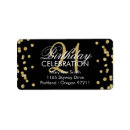 Search for twenty one return address labels Black