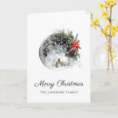 Search for winter snow globe christmas cards Rustic