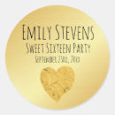 Search for foil gold stickers Birthday