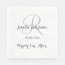 Search for silver anniversary wedding napkins Modern