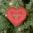 Search for 35th wedding anniversary christmas tree decorations 35 years