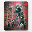 Search for aliens creatures mouse mats Ufo