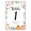 Search for pumpkins table cards Watercolor
