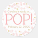 Search for pink gold glitter baby shower stickers Ready to pop