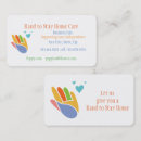 Search for home care business cards Heart