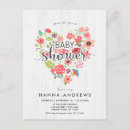 Search for heart baby girl shower invitations Rustic
