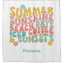 Search for retro shower curtains Sunshine