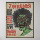 Search for vintage zombie movie posters Halloween