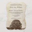 Search for oak tree wedding invitations Fall