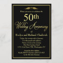 Search for golden wedding anniversary invitations Simple