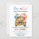 Search for truck gender reveal invitations He or she