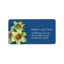 Search for yellow daffodil return address labels Easter