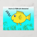 Search for fish swimming postcards Goldfish